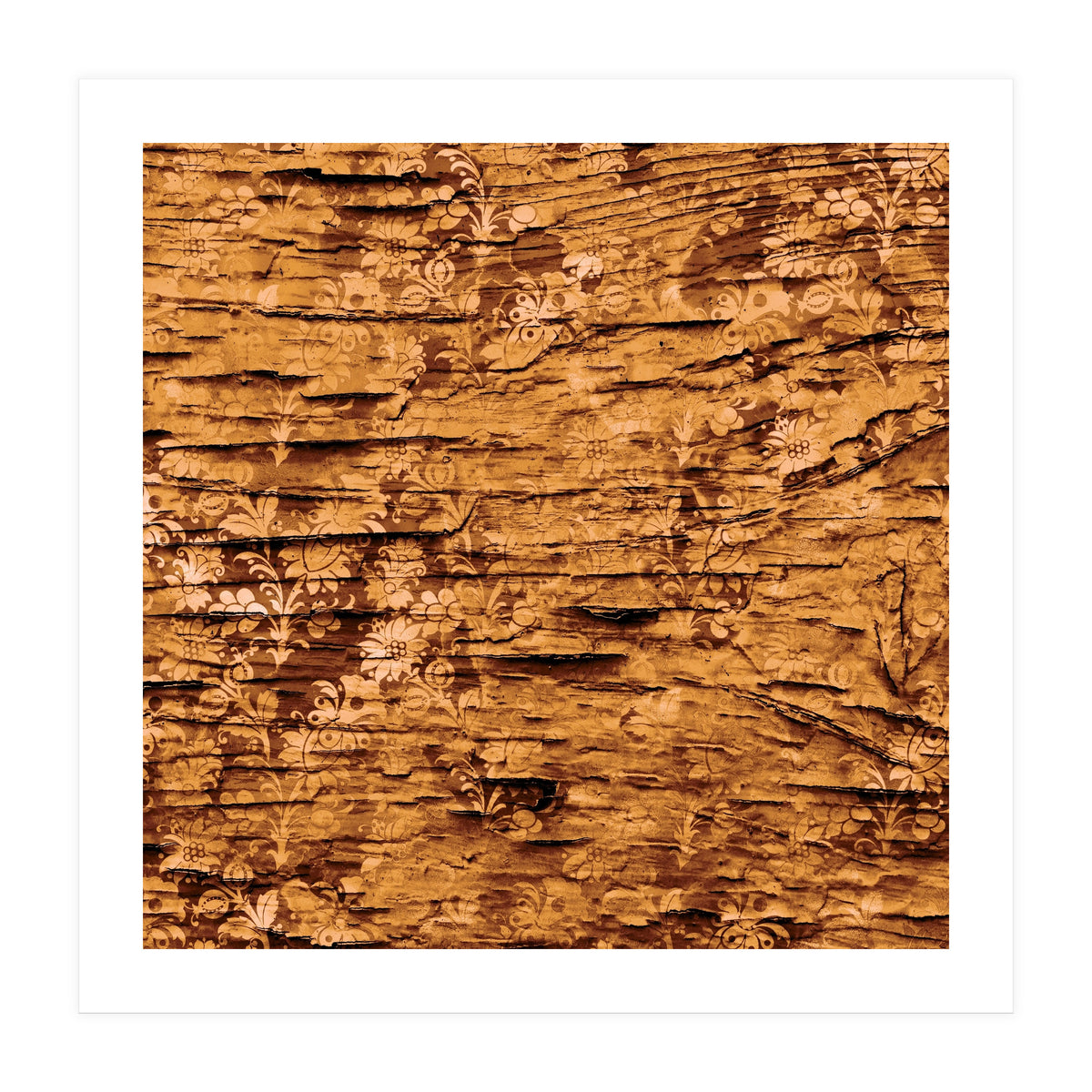 Wrinkled Ornament Old Gold (Print Only)