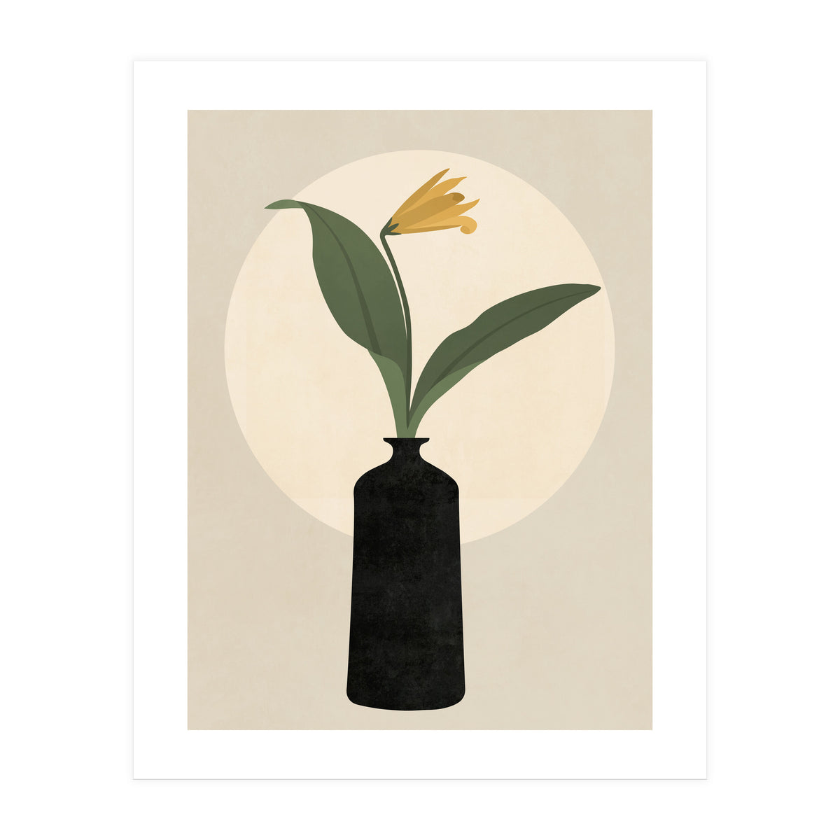 VASE AND MOON - 01B (Print Only)