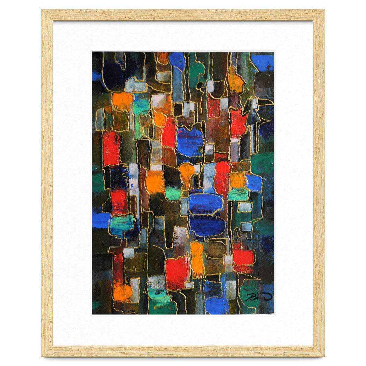 Abstract Brooklyn...38x28.cm. Acrylic