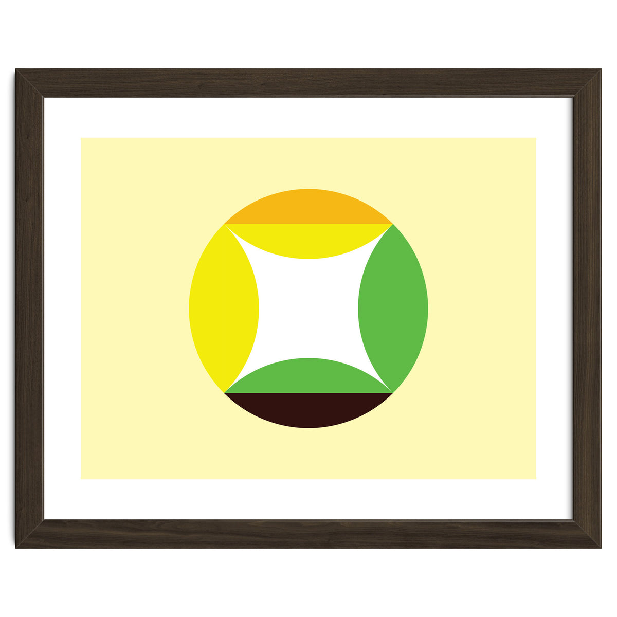 Geometric Shapes No. 21 - yellow, green & orange