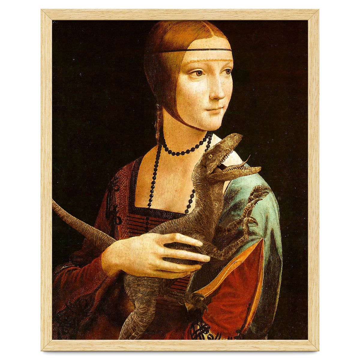 Lady With A Velociraptor