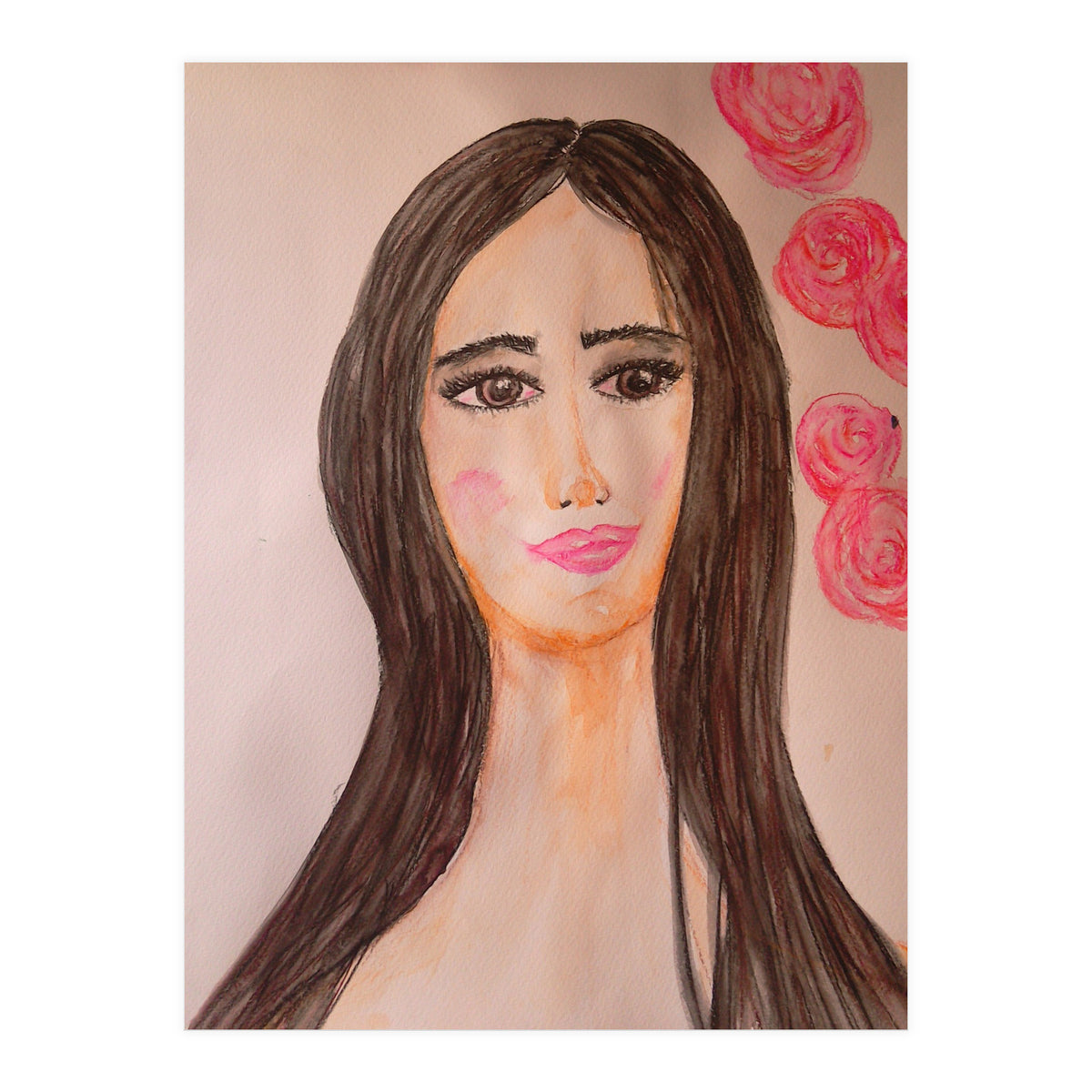 A Brunette With Sad Eyes  (Print Only)