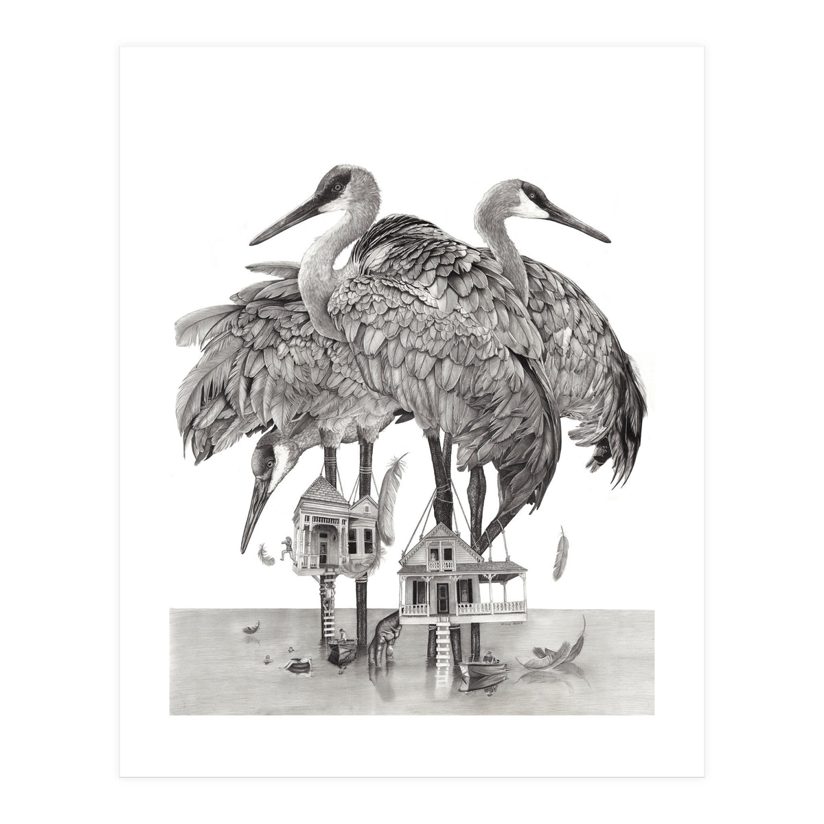 Crane Houses (Print Only)