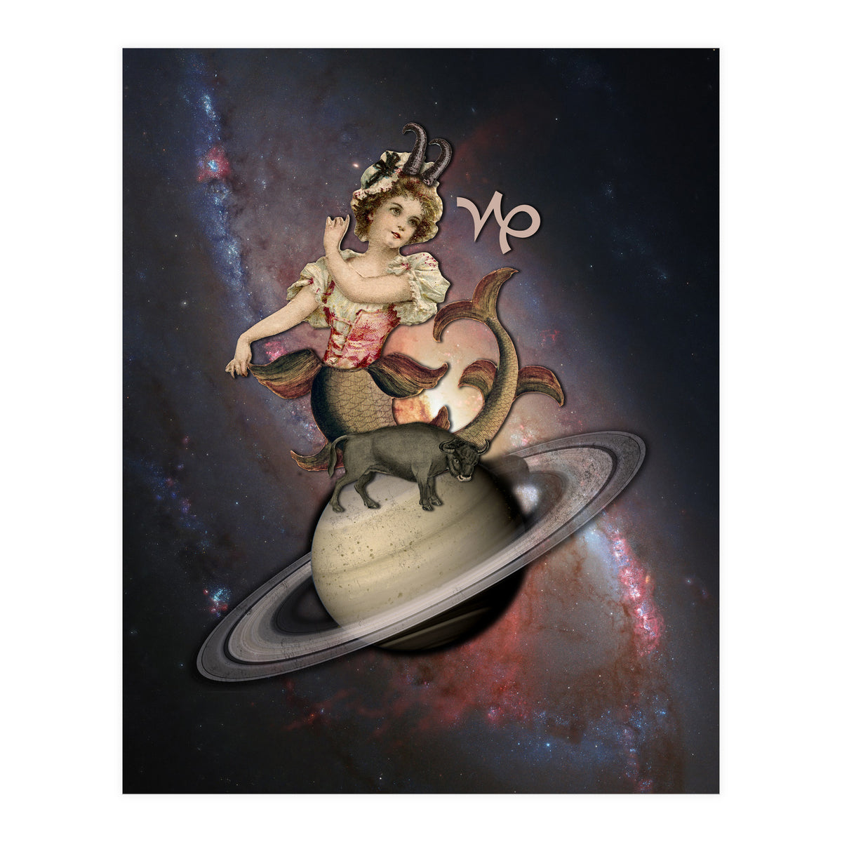 Capricorn Zodiac Sign (Print Only)