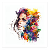 Watercolor Tropical Woman #18 (Print Only) thumbnail