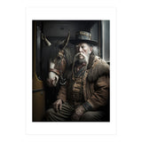 Old Man and His Horse on the Train (Print Only) thumbnail