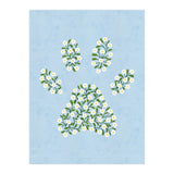 Floral Paw Print (Print Only) thumbnail