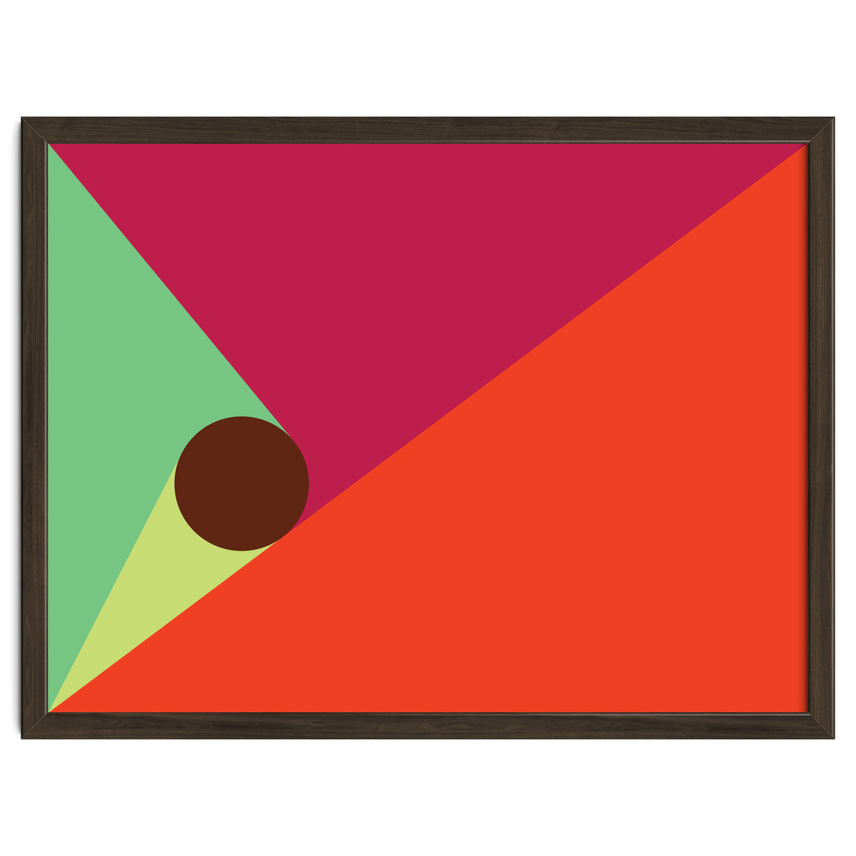 Geometric Shapes No. 25 - orange, mint & purple