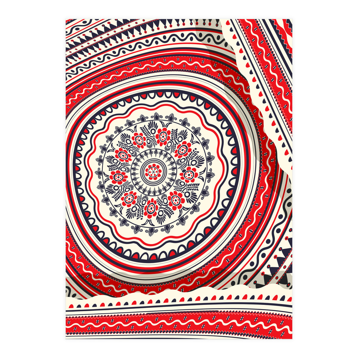 Romanian embroidery background 17 (Print Only)