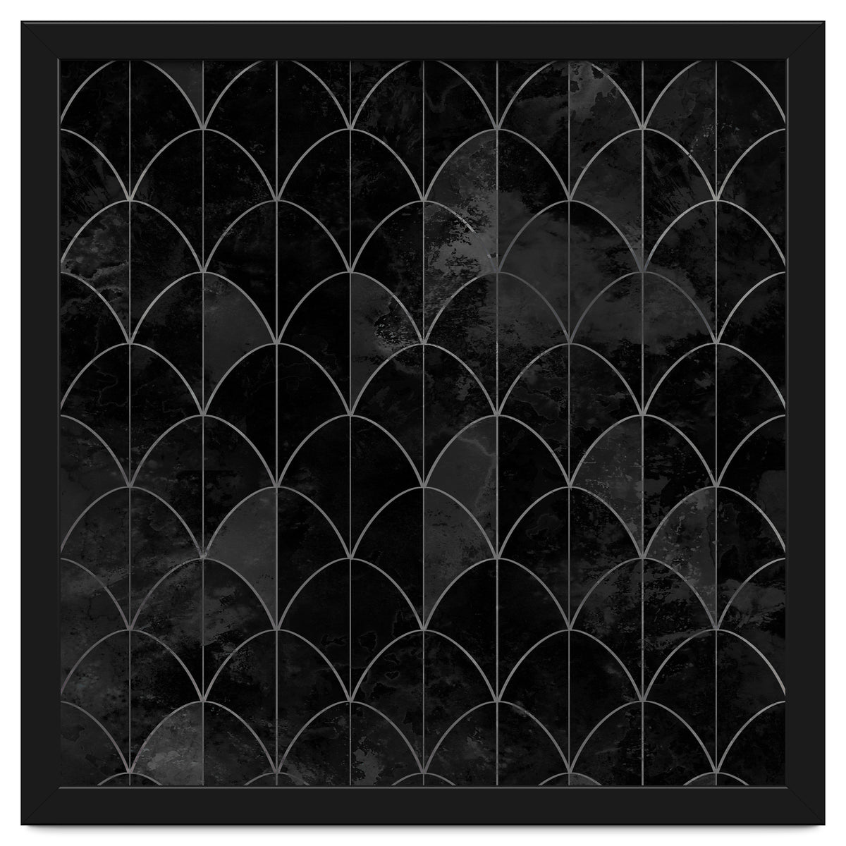 Mermaid scales. Black and white