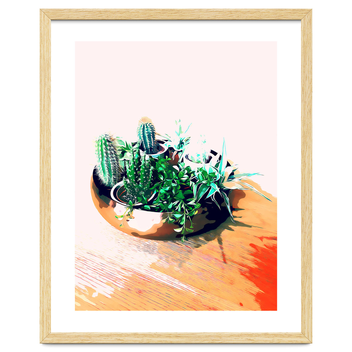 Cacti In A Copper Pot