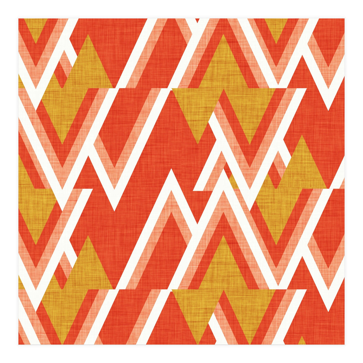 New Mid Mod Woods Red  (Print Only)