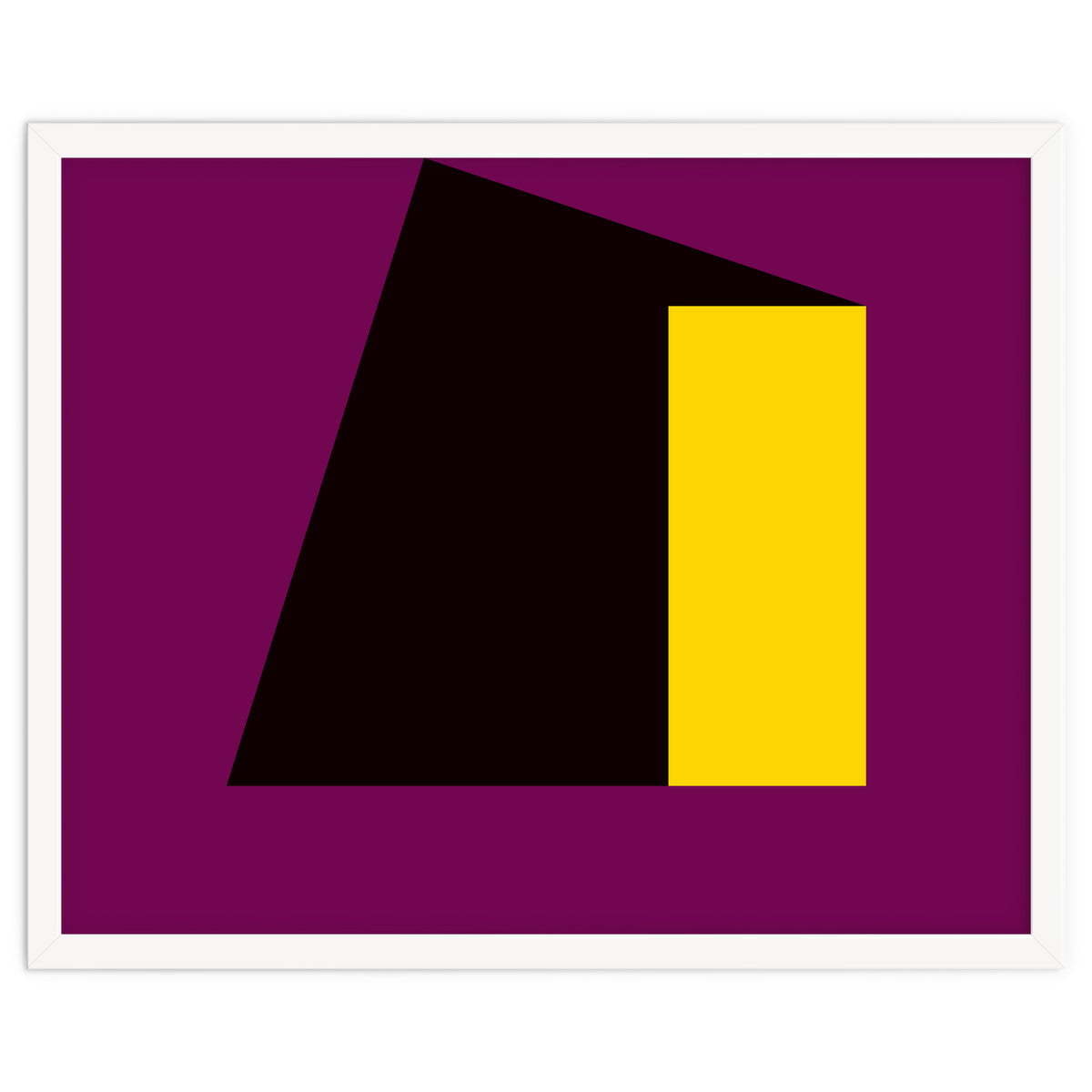 Geometric Shapes No. 55 - purple & yellow