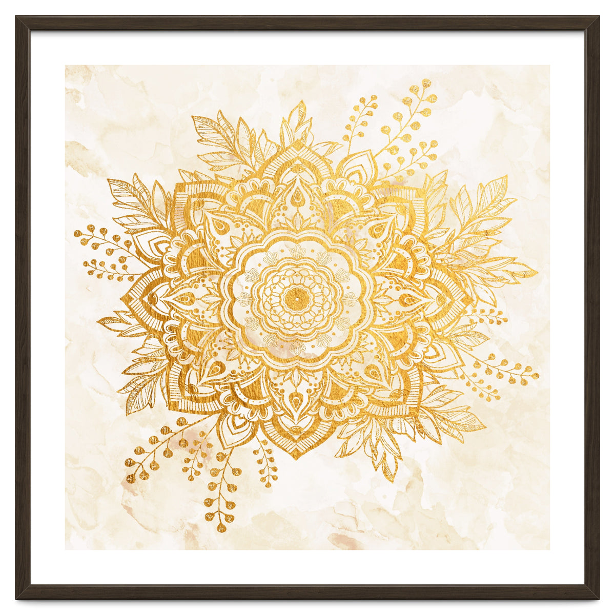 Queen Starring of Mandala-Gold Sunflower II