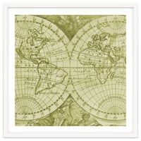Vintage Mapa Mundi