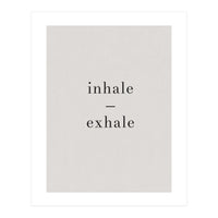 Inhale Exhale Grey Yoga (Print Only)