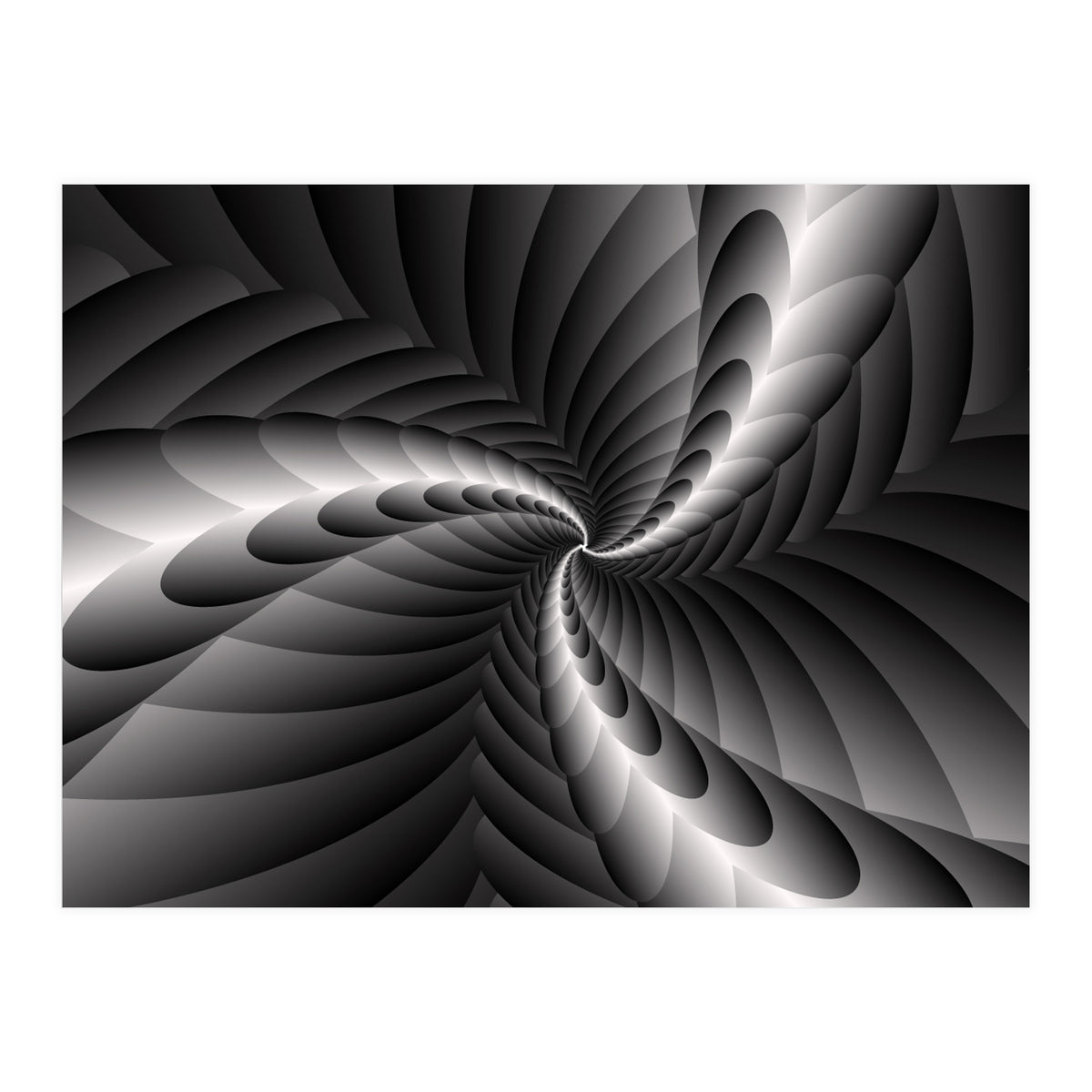Black & White Fractal (Print Only)
