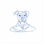 One Line Art Dog  (Print Only) thumbnail