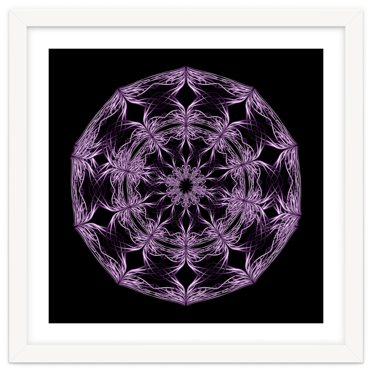 Mandala purple and black