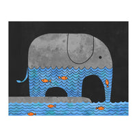 Thirsty Elephant (Print Only)