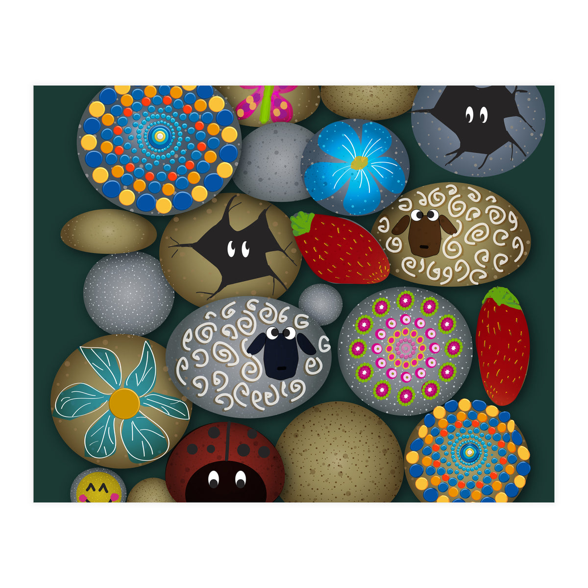 Painted Rocks (Print Only)