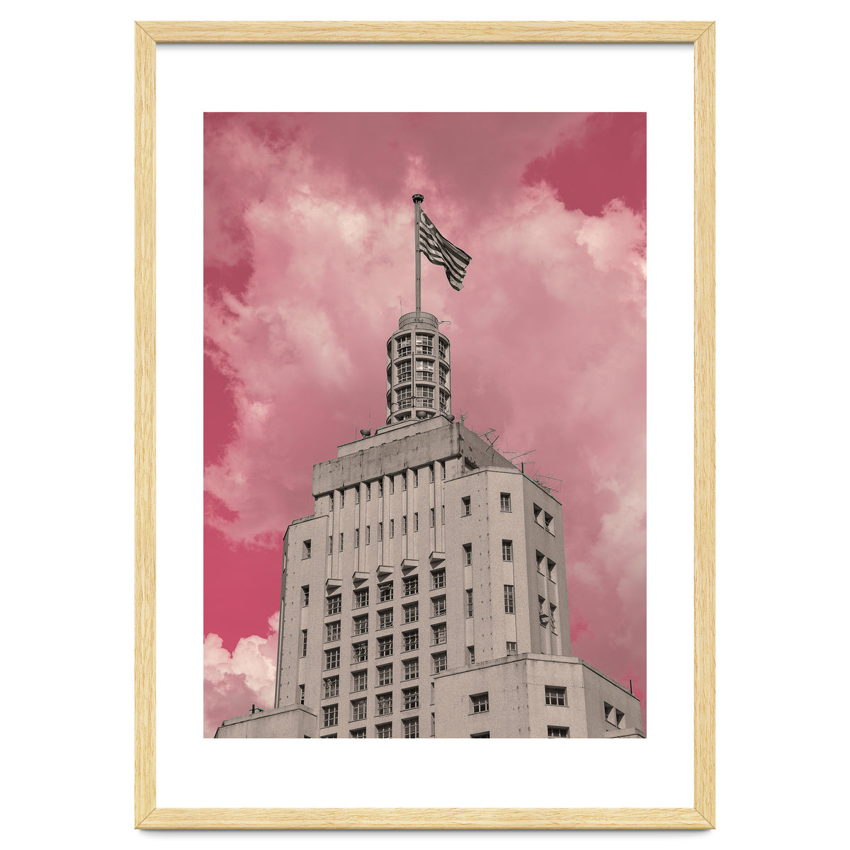 Pink Sky In São Paulo Banespa