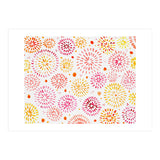 Abstract fireworks pattern in yellow and red (Print Only) thumbnail