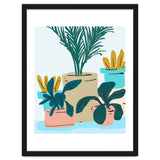 Little House Plants | Pastel Botanical Nature Plant Pots | Bohemian Cute Chic Palm Modern thumbnail