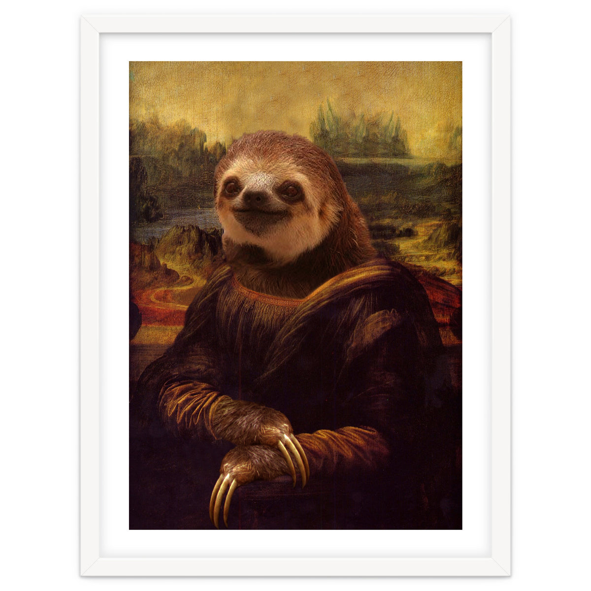 Sloth Mona Lisa