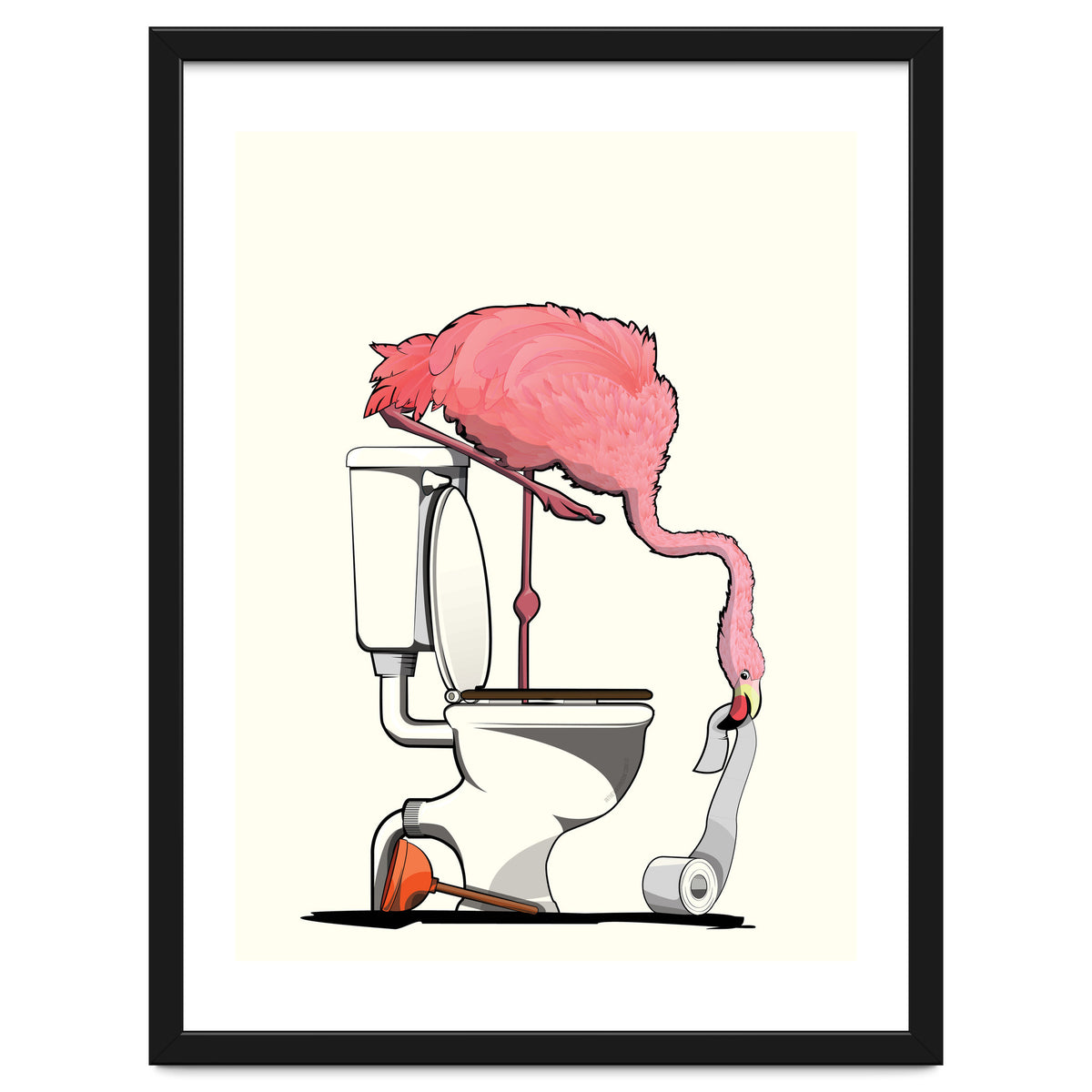 Flamingo on the Toilet, Funny Bathroom Humour