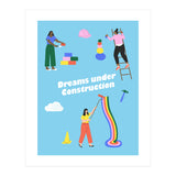 Dreams Under Construction Blue (Print Only) thumbnail