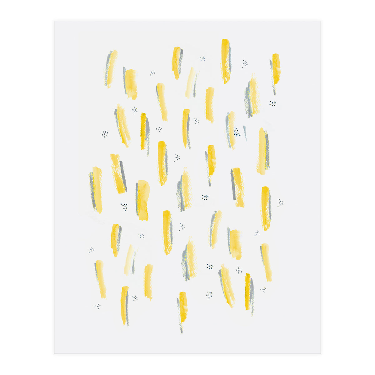 Brush Strokes Mustard (Print Only)