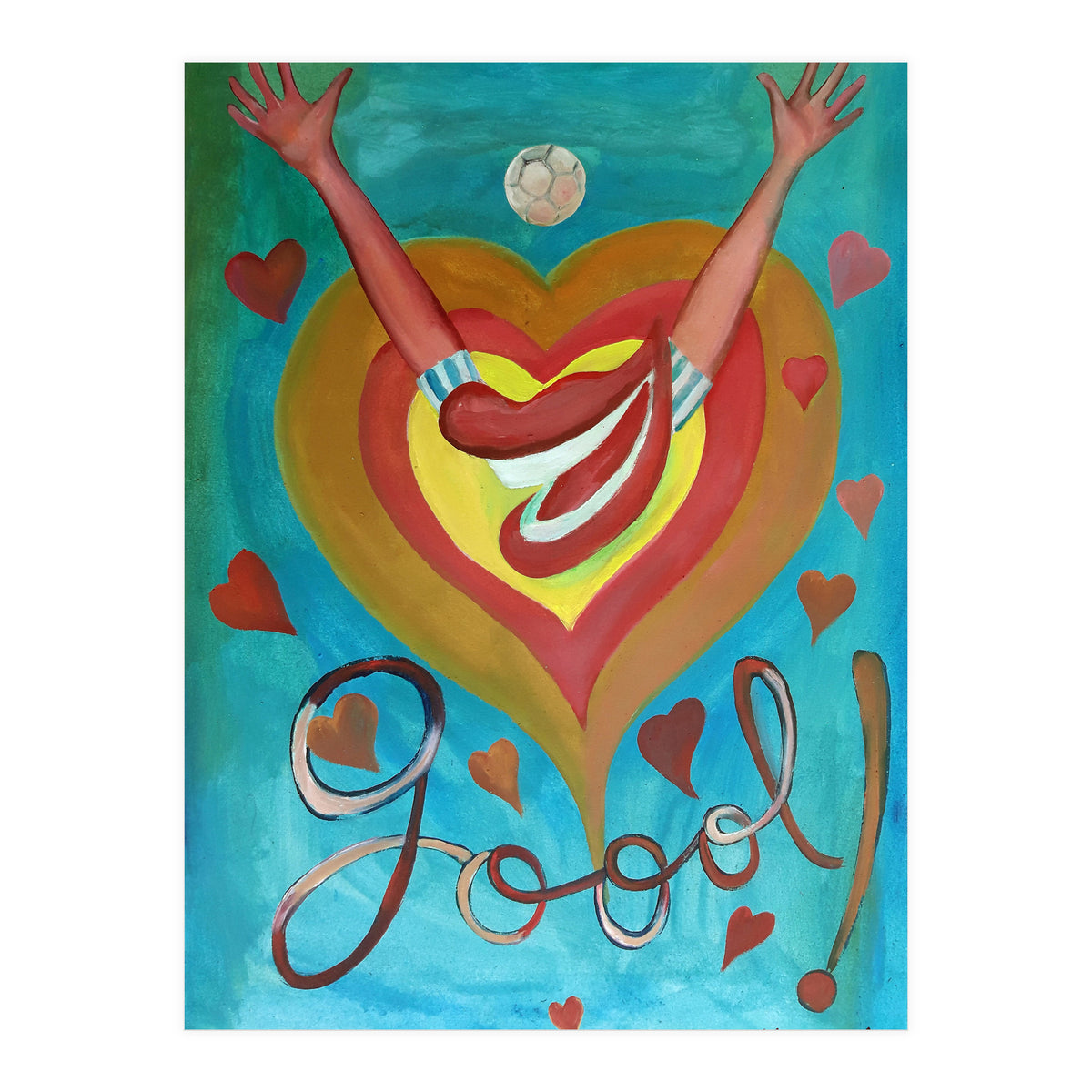 Goool Y Corazones (Print Only)