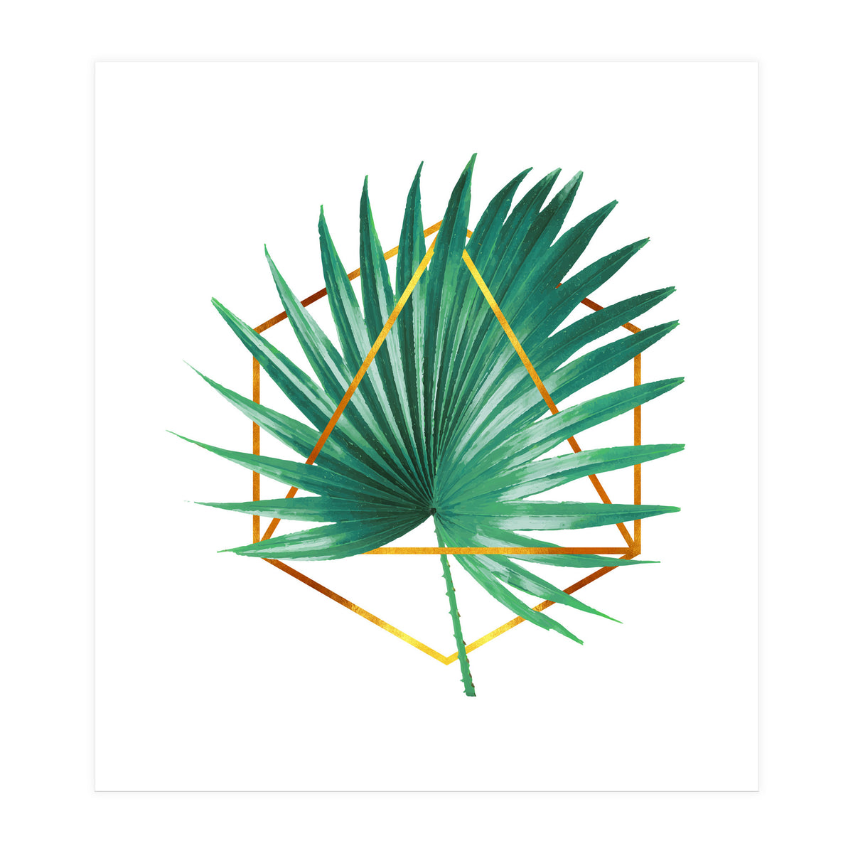 Tropical Palm Leaf 01 (Print Only)