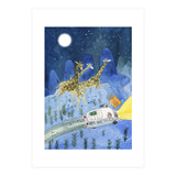 Giraffes In Moonlight  (Print Only) thumbnail