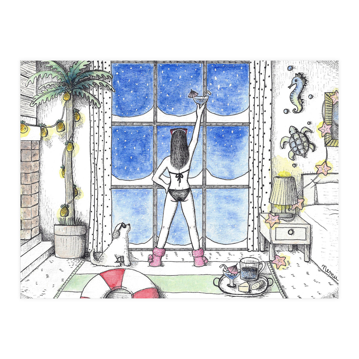 Indoor Beach Party (Print Only)