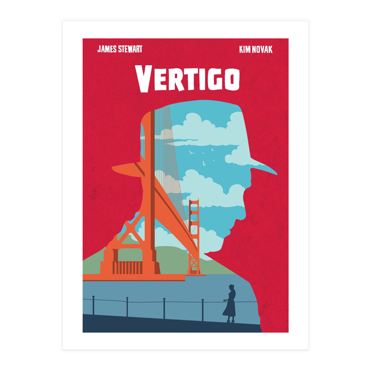 Vertigo movie poster (Print Only)