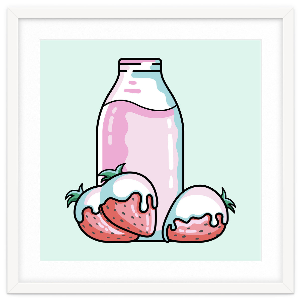 Cute Strawberry Milkshake