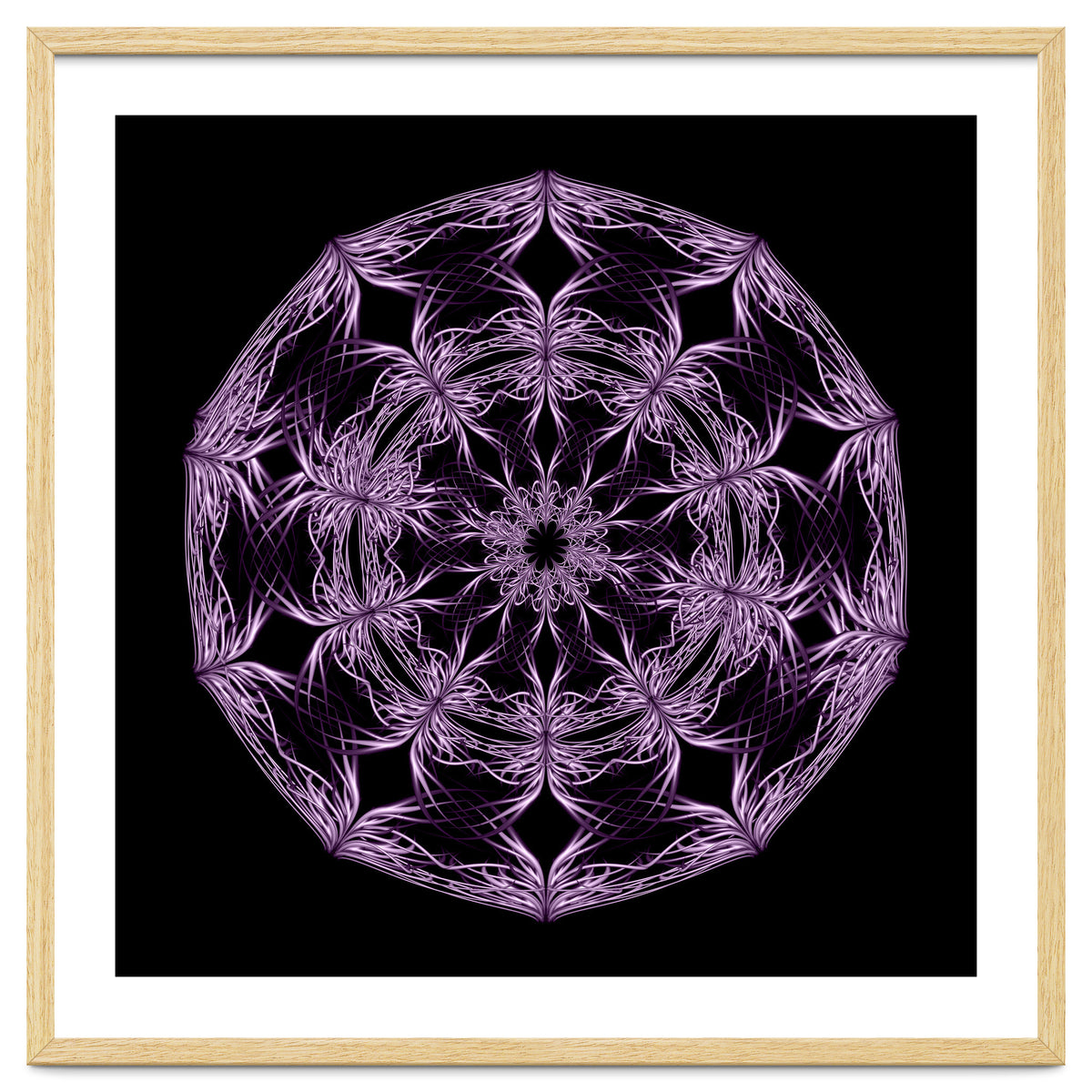 Mandala purple and black