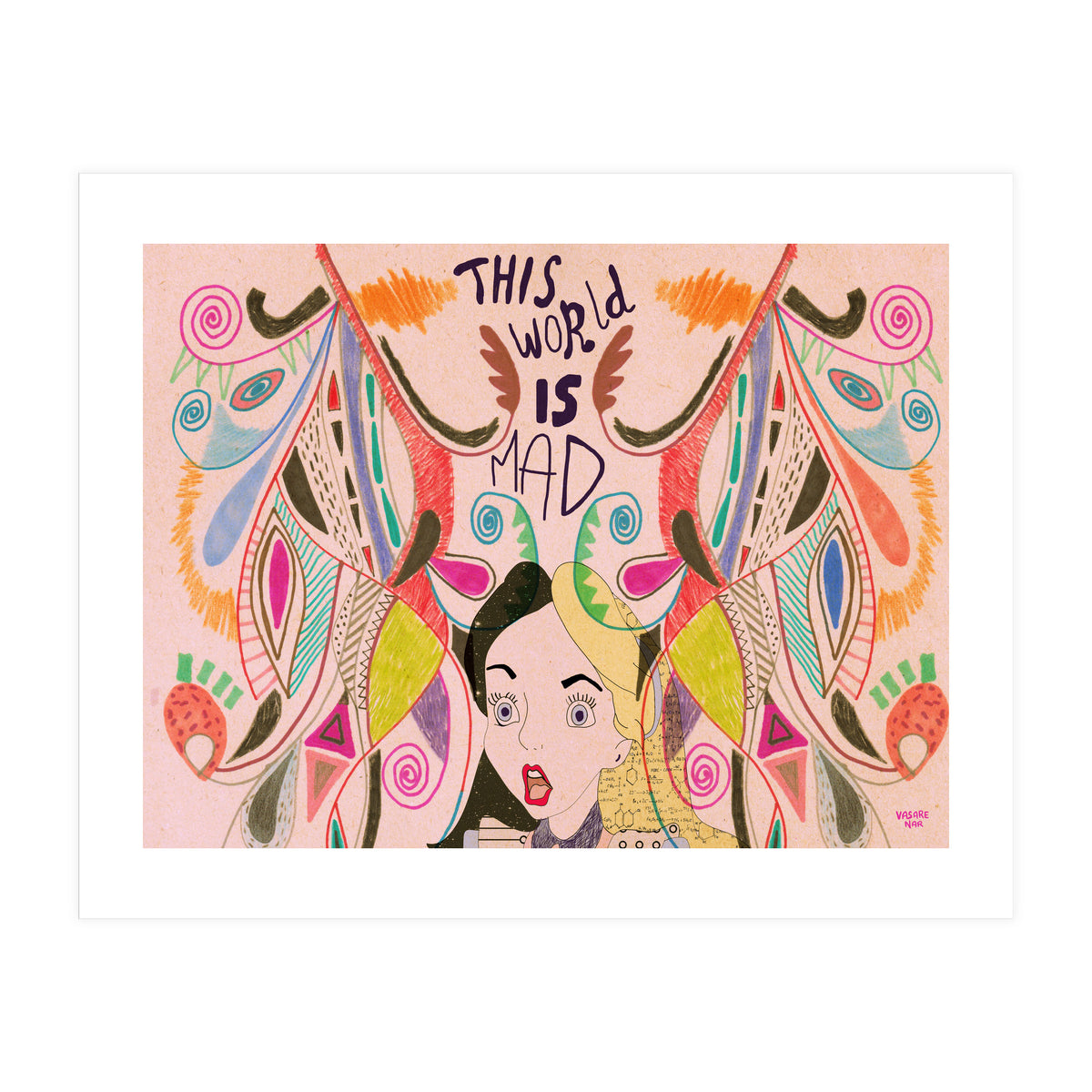 Alice In Wonderland illustration (Print Only)