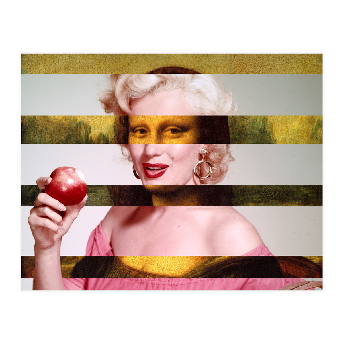 Leonardo Da Vinci's "Mona Lisa" & Marylin Monroe (Print Only)