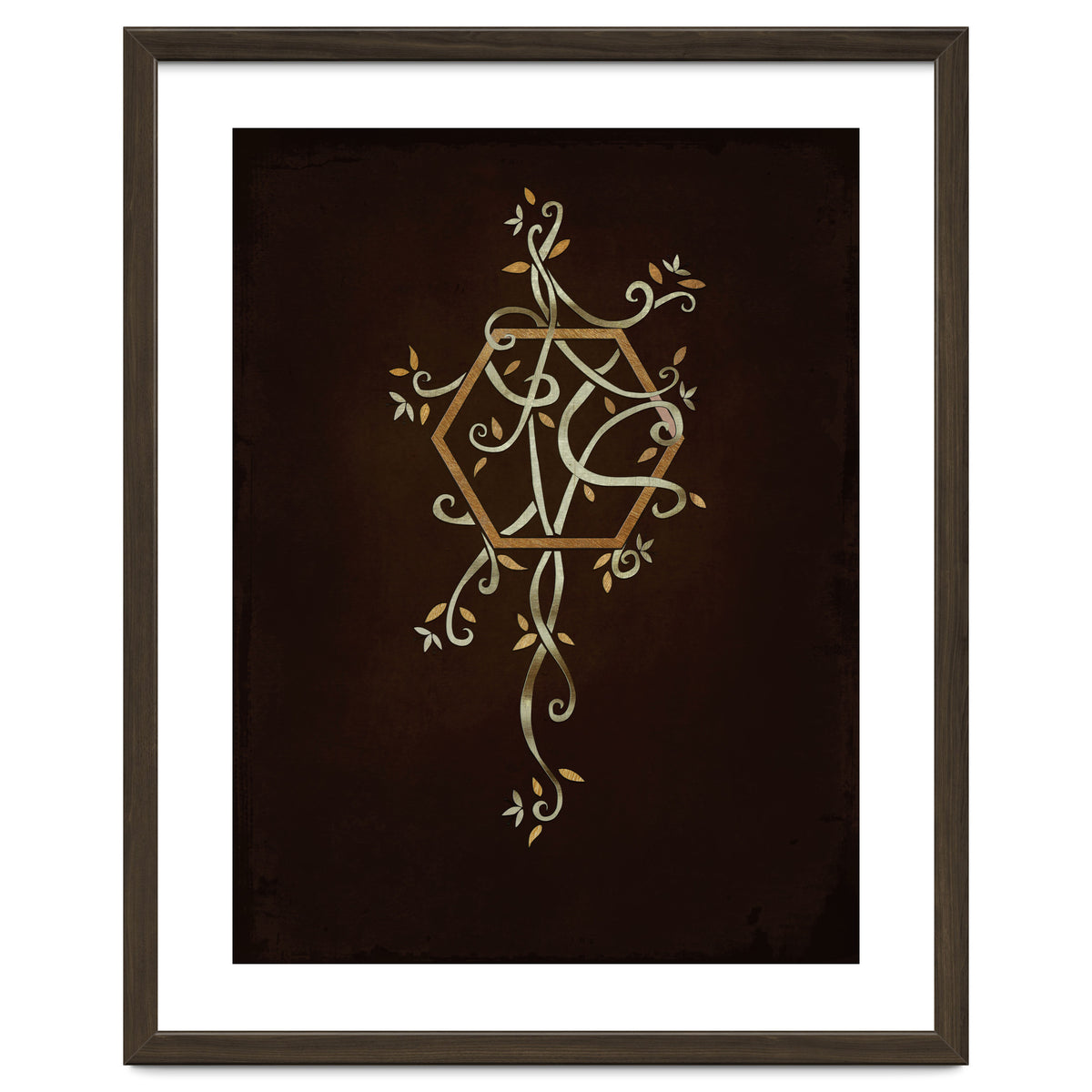 Flowering golden hexagon