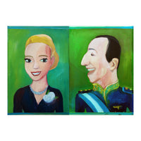 Evita y Juan Perón Díptico (Print Only)