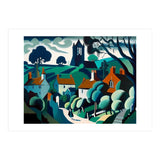 English Country Village Painting (Print Only) thumbnail