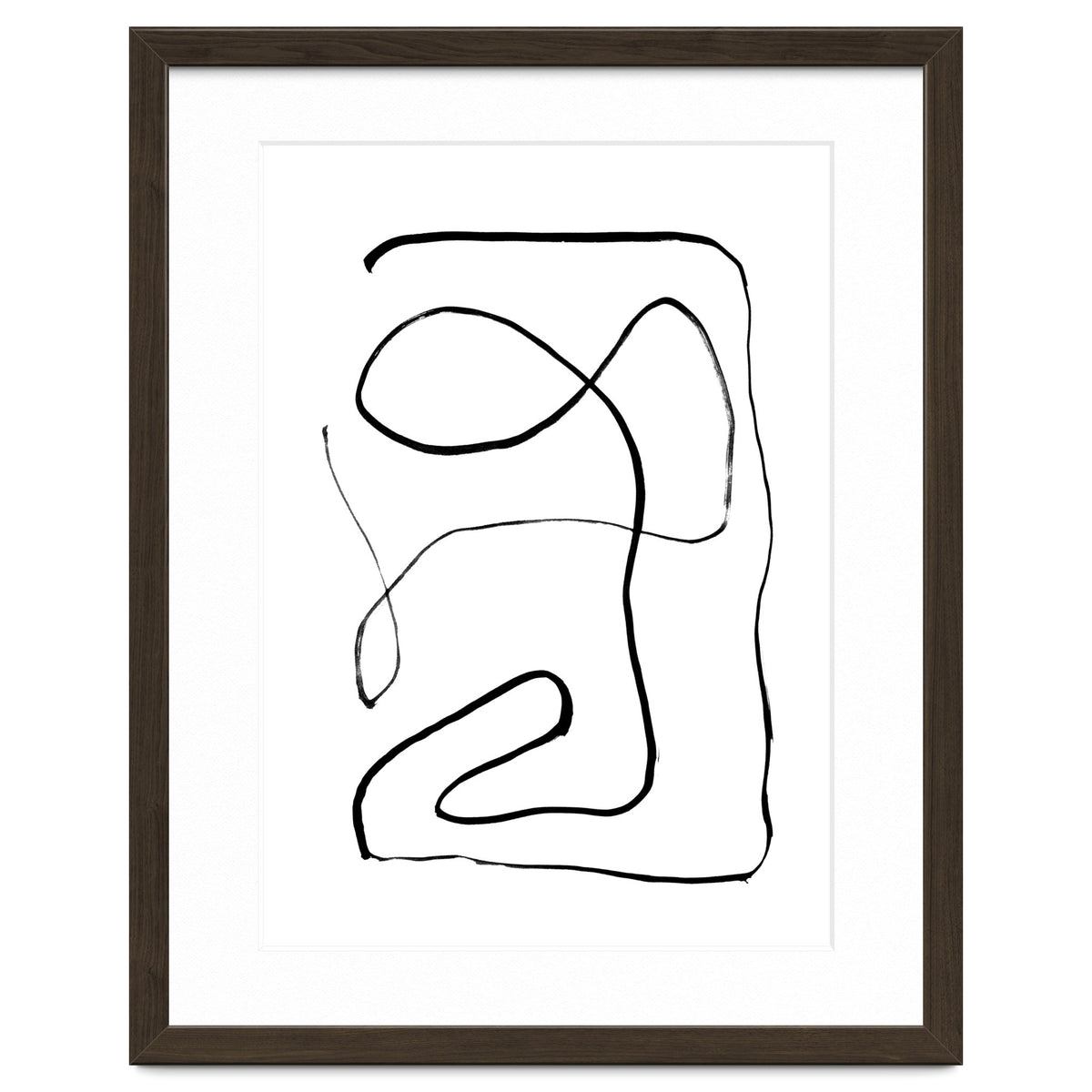 Mid-Century Line Art Print #2