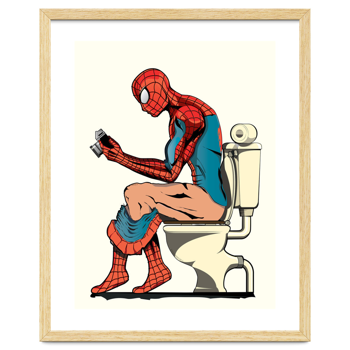 Spider-man on the Toilet, funny bathroom humour