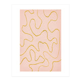 Pink and rust organic lines (Print Only) thumbnail