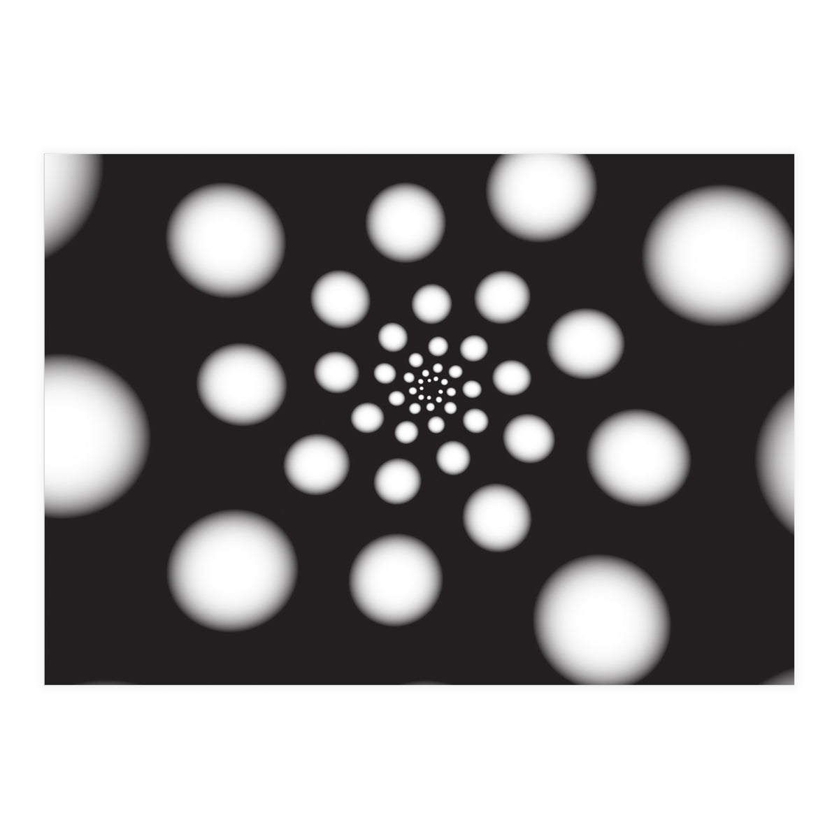 White Spiral Dots (Print Only)