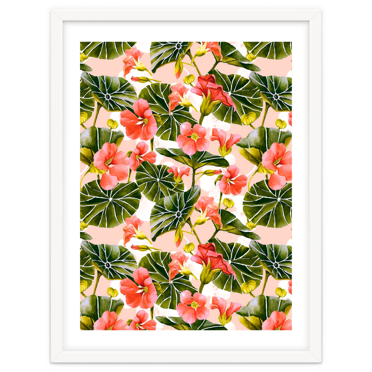 Nasturtiums watercolor 03