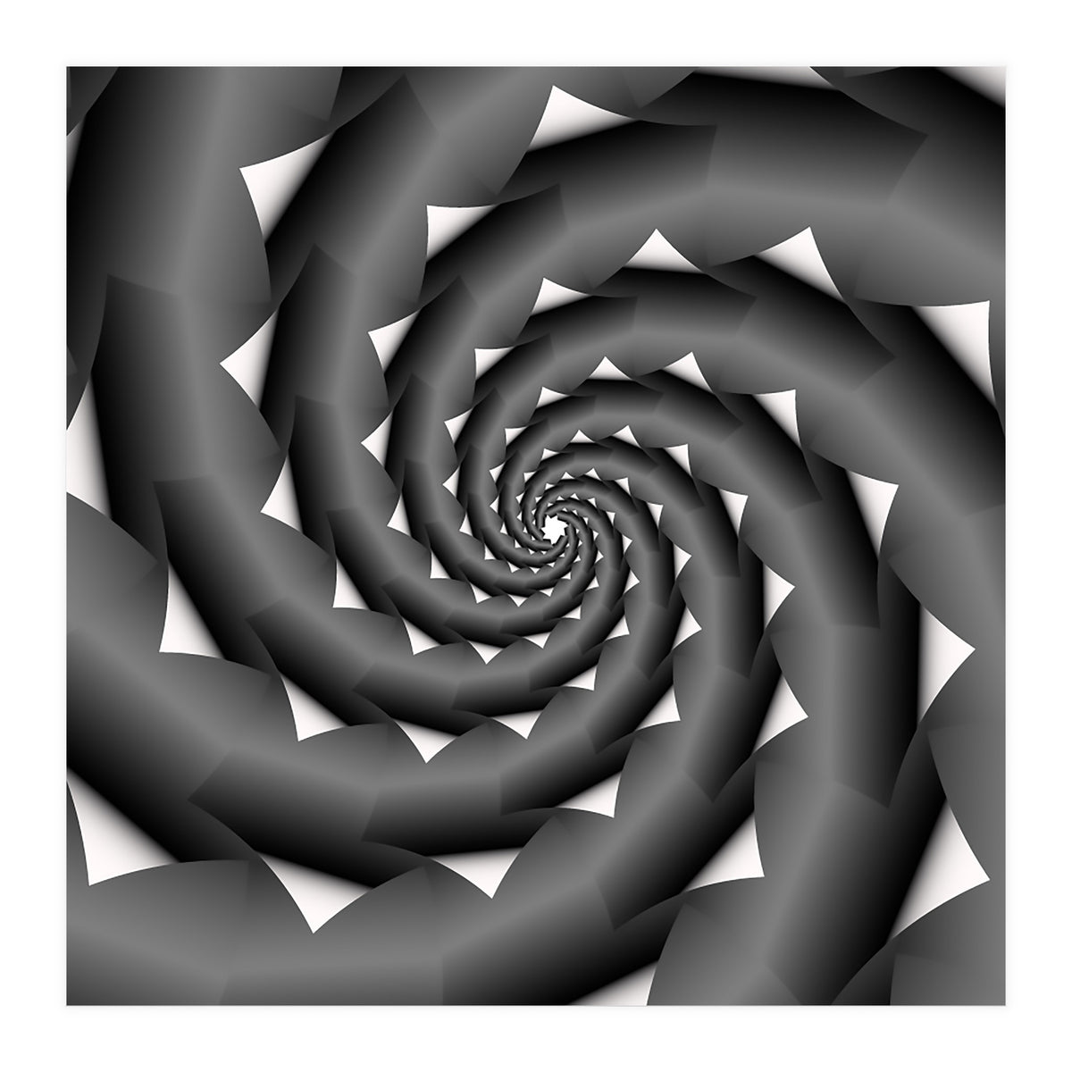 3D Abstract Spiral Design ART (Print Only)